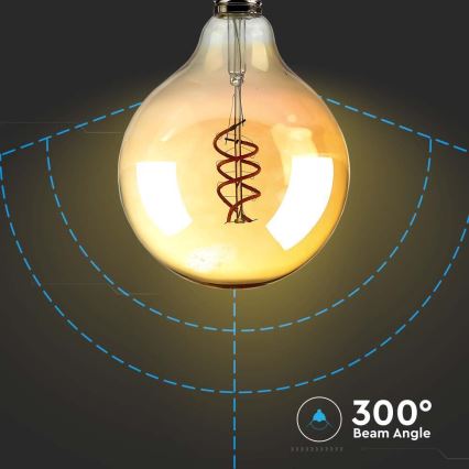 Lâmpada LED FILAMENT G125 E27/6W/230V 1800K