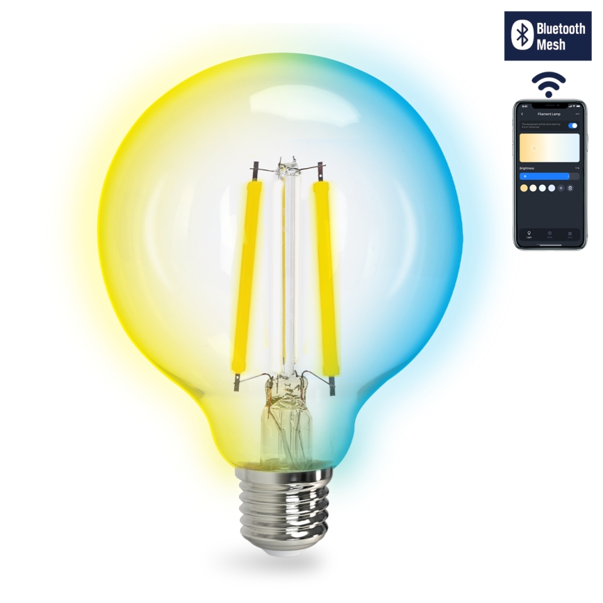 Lâmpada LED com regulação FILAMENT MESH Inteligente G95 E27/6W/230V 2700-6500K - Aigostar