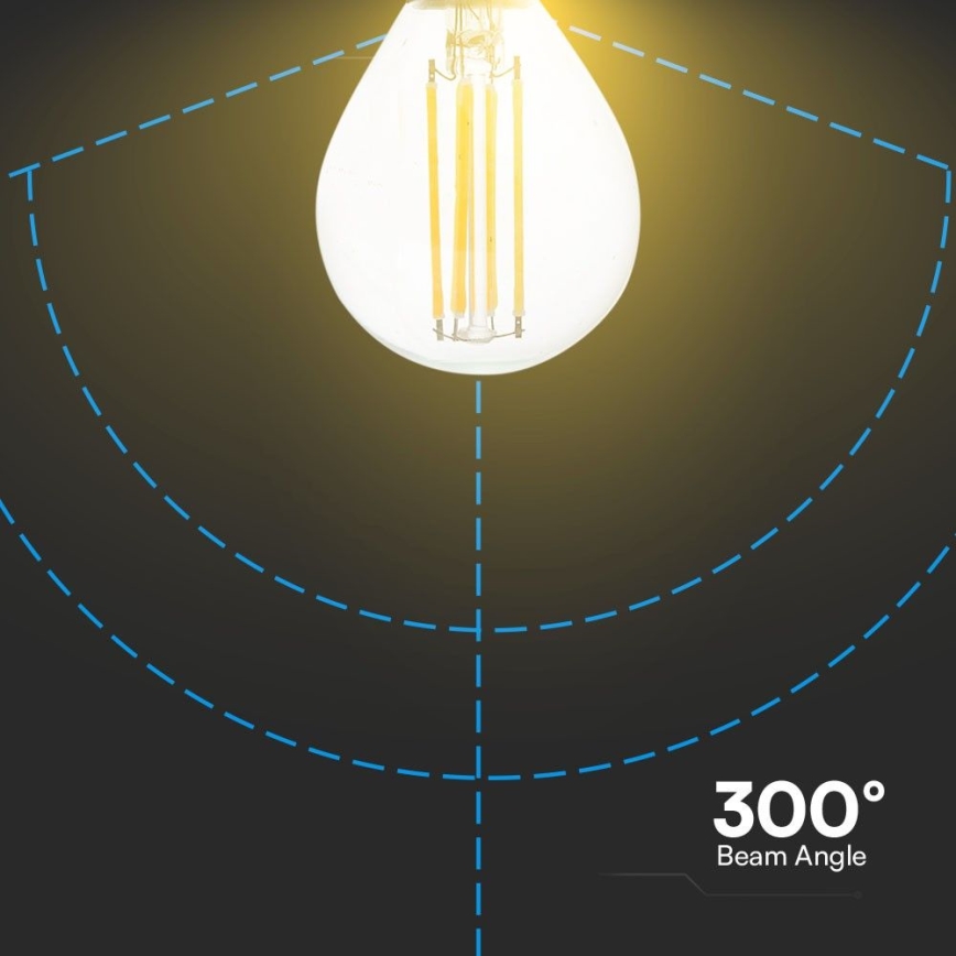 Lâmpada LED FILAMENT P45 E14/6W/230V 4000K