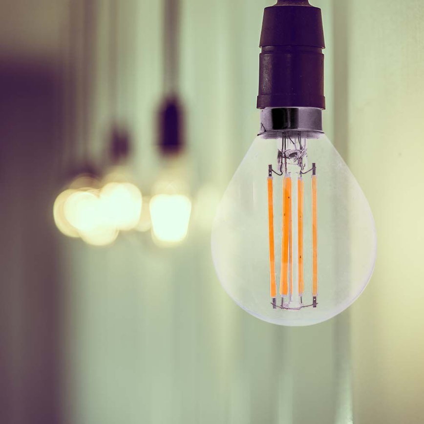 Lâmpada LED FILAMENT P45 E14/6W/230V 6500K