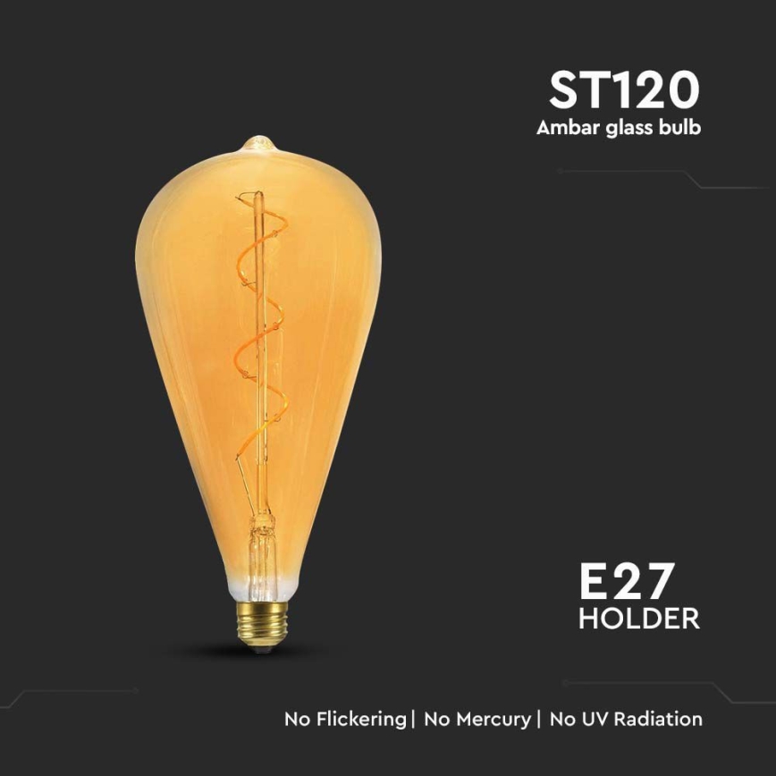 Lâmpada LED FILAMENT ST120 E27/4W/230V 2700K