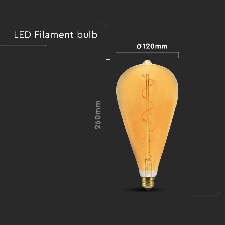 Lâmpada LED FILAMENT ST120 E27/4W/230V 2700K