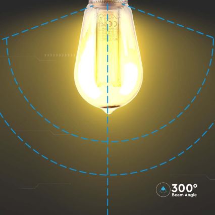 Lâmpada LED FILAMENT ST64 E27/4W/230V 1800K Art Edition