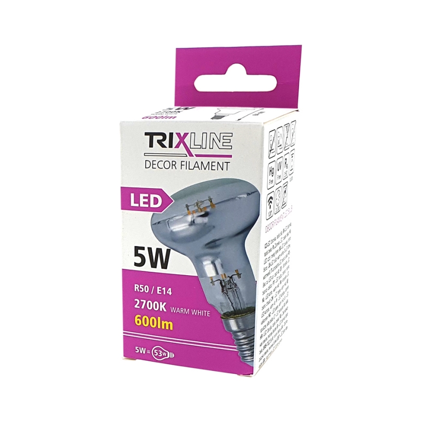 Lâmpada LED FILAMENT VINTAGE E14/5W/230V 2700K