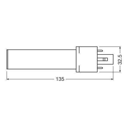 Lâmpada LED G23/3,5W/230V 4000K - Osram