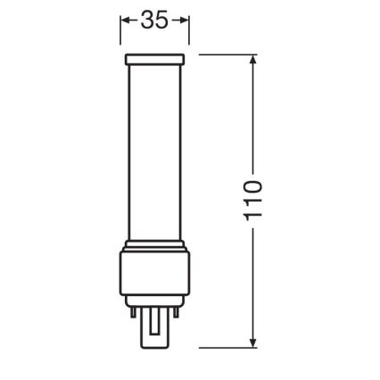 Lâmpada LED G24d-1/5W/230V 4000K - Osram