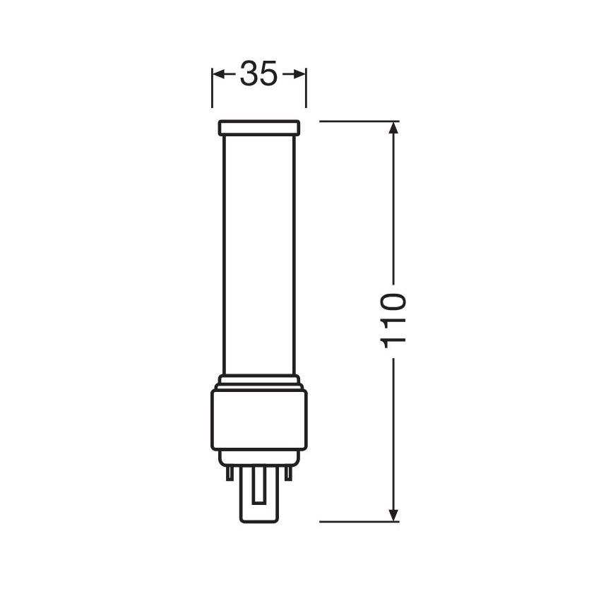 Lâmpada LED G24d-1/5W/230V 4000K - Osram