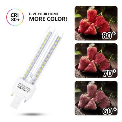 Lâmpada LED G24D-3/11W/230V 6500K - Aigostar