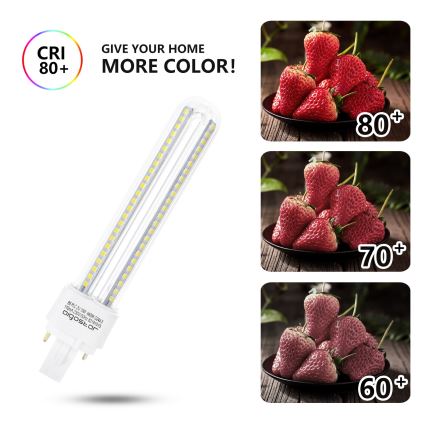 Lâmpada LED G24D-3/15W/230V 6500K - Aigostar