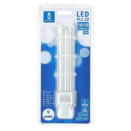 Lâmpada LED G24D-3/15W/230V 6500K - Aigostar