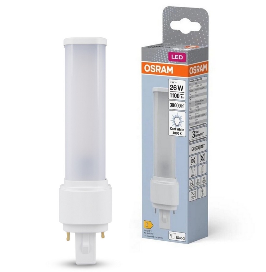 Lâmpada LED G24d-3/9W/230V 4000K - Osram