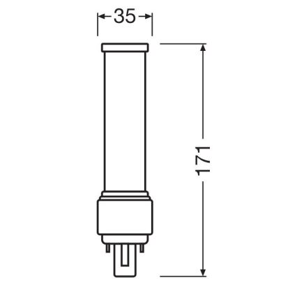 Lâmpada LED G24d-3/9W/230V 4000K - Osram