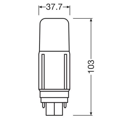 Lâmpada LED G24d/5,5W/230V 3000K - Osram