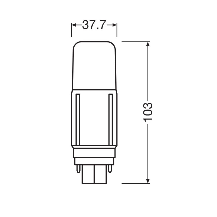 Lâmpada LED G24d/5,5W/230V 3000K - Osram
