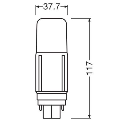 Lâmpada LED G24d/7,5W/230V 4000K - Osram