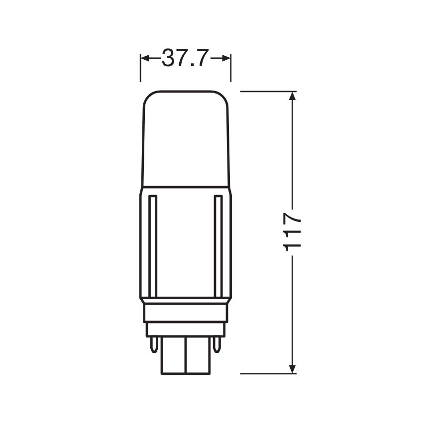 Lâmpada LED G24d/7,5W/230V 4000K - Osram