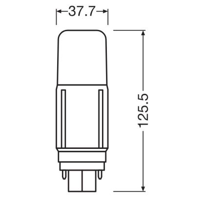 Lâmpada LED G24d/9,5W/230V 3000K - Osram