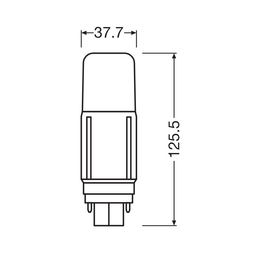 Lâmpada LED G24d/9,5W/230V 3000K - Osram