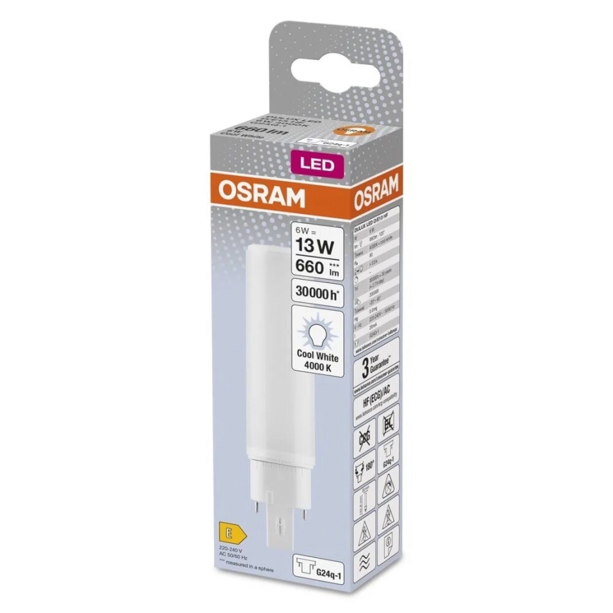 Lâmpada LED G24q-1/6W/230V 4000K - Osram