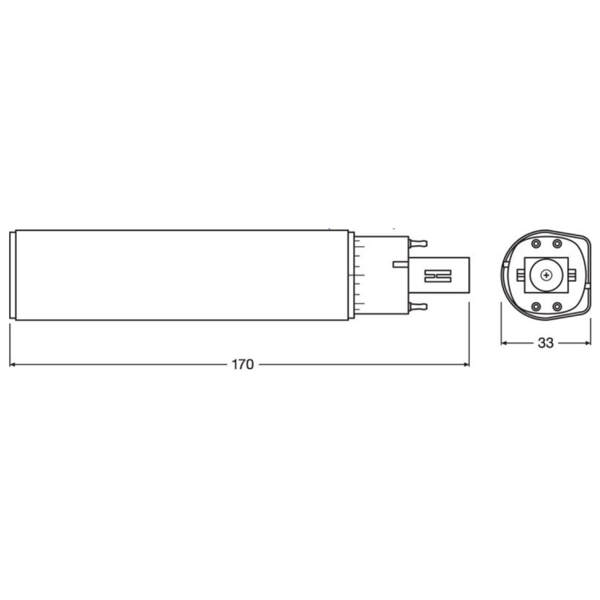 Lâmpada LED G24q-3/10W/230V 3000K - Osram