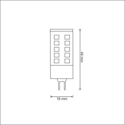 Lâmpada LED G4/3W/12V 3000K