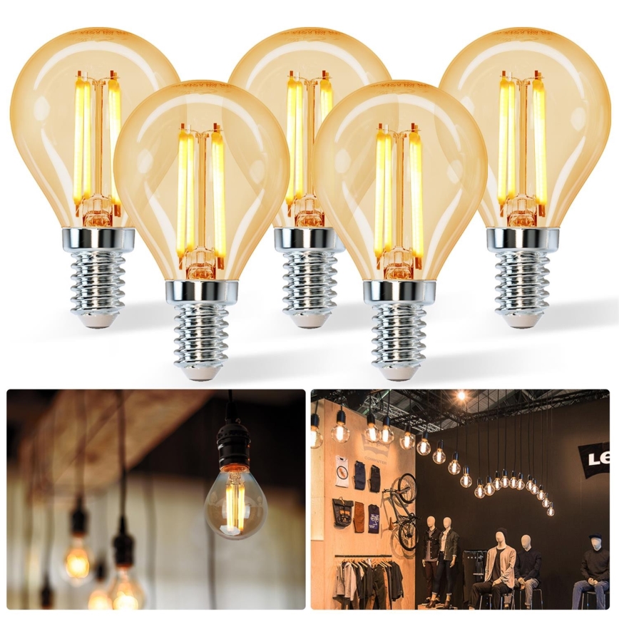 Lâmpada LED G45 E14/4W/230V 2200K - Aigostar