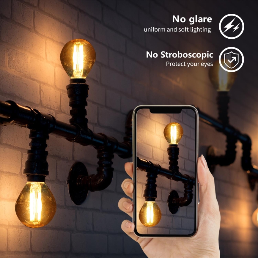 Lâmpada LED G45 E14/4W/230V 2200K - Aigostar