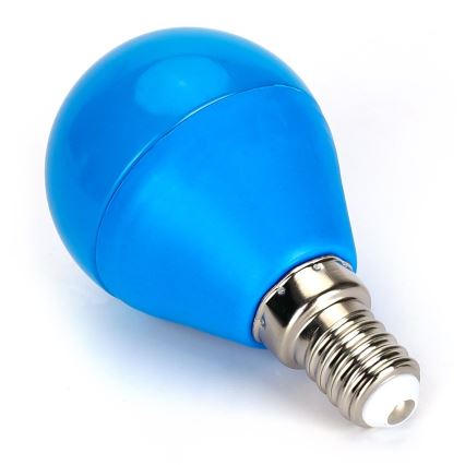Lâmpada LED G45 E14/4W/230V azul - Aigostar