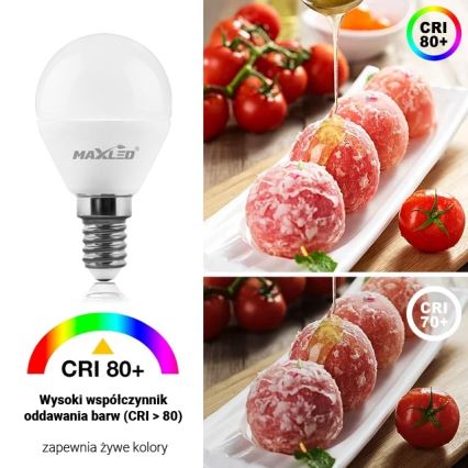 Lâmpada LED G45 E14/7W/230V 4000K