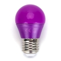 Lâmpada LED G45 E27/4W/230V roxa - Aigostar