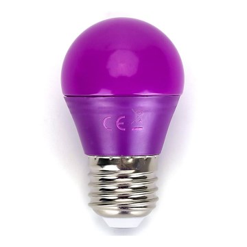 Lâmpada LED G45 E27/4W/230V roxa - Aigostar
