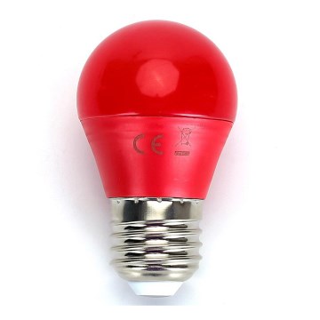 Lâmpada LED G45 E27/4W/230V vermelha - Aigostar