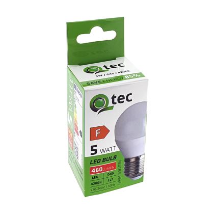 Lâmpada LED G45 E27/5W/230V 4200K
