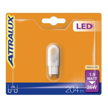 Lâmpada LED G9/1,9W/230V 2700K - Attralux