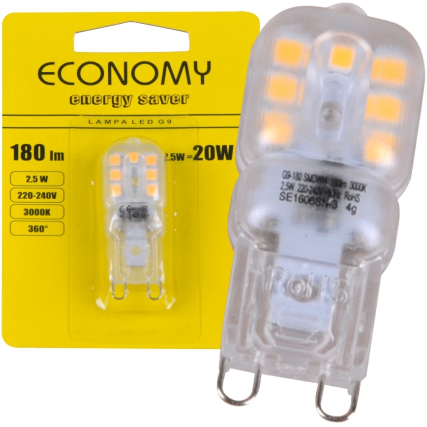 Lâmpada LED G9/2,5W/230V 3000K