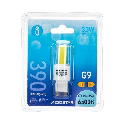 Lâmpada LED G9/3,3W/230V 6500K - Aigostar