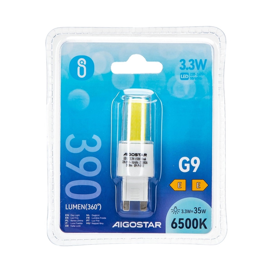 Lâmpada LED G9/3,3W/230V 6500K - Aigostar