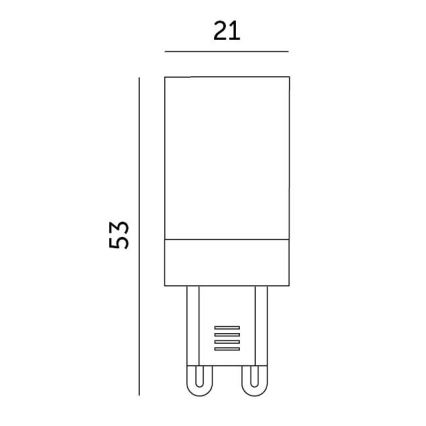 Lâmpada LED G9/3W/230V 3000K 100°