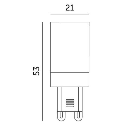 Lâmpada LED G9/3W/230V 4000K 100°