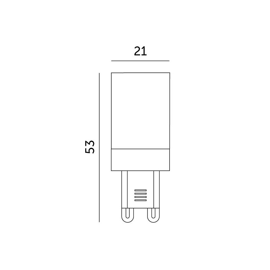 Lâmpada LED G9/3W/230V 6000K 100°