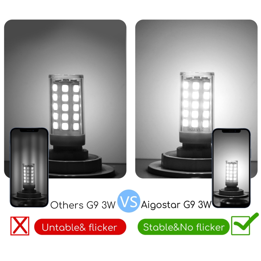 Lâmpada LED G9/3W/230V 6500K - Aigostar