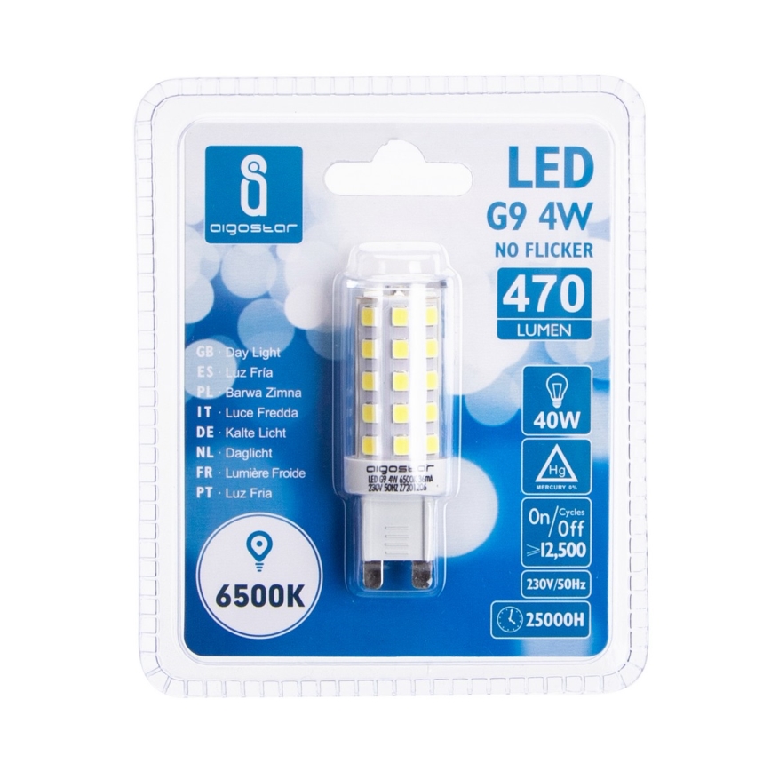 Lâmpada LED G9/4W/230V 6500K - Aigostar