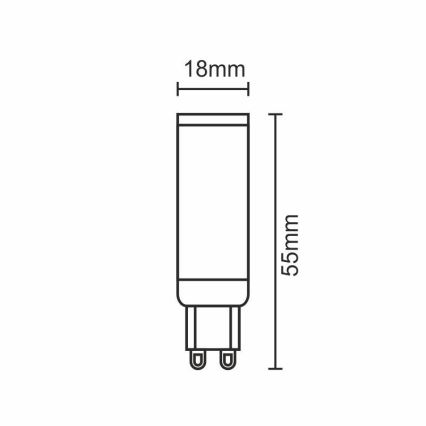 Lâmpada LED G9/5W/230V 4000K