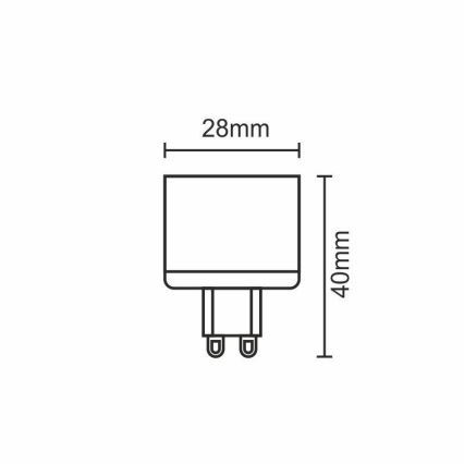 Lâmpada LED G9/5W/230V 4000K