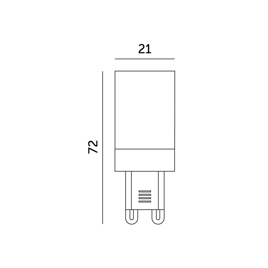 Lâmpada LED G9/6W/230V 6000K