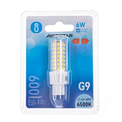 Lâmpada LED G9/6W/230V 6500K - Aigostar