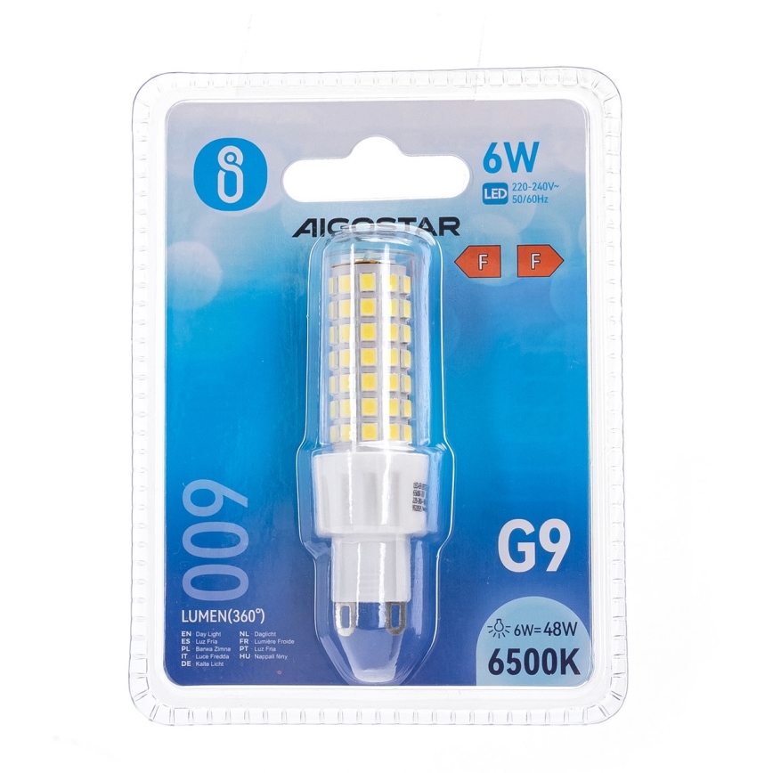 Lâmpada LED G9/6W/230V 6500K - Aigostar