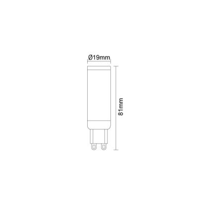Lâmpada LED G9/7,6W/230V 2800K