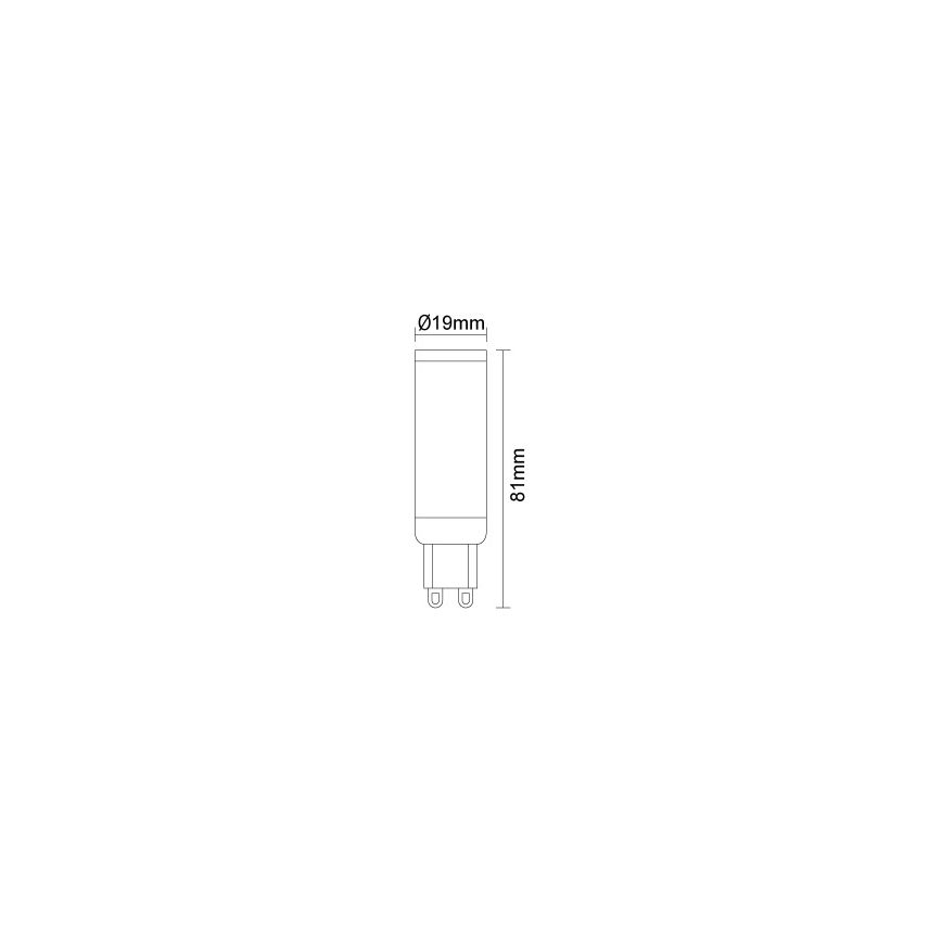Lâmpada LED G9/7,6W/230V 4000K