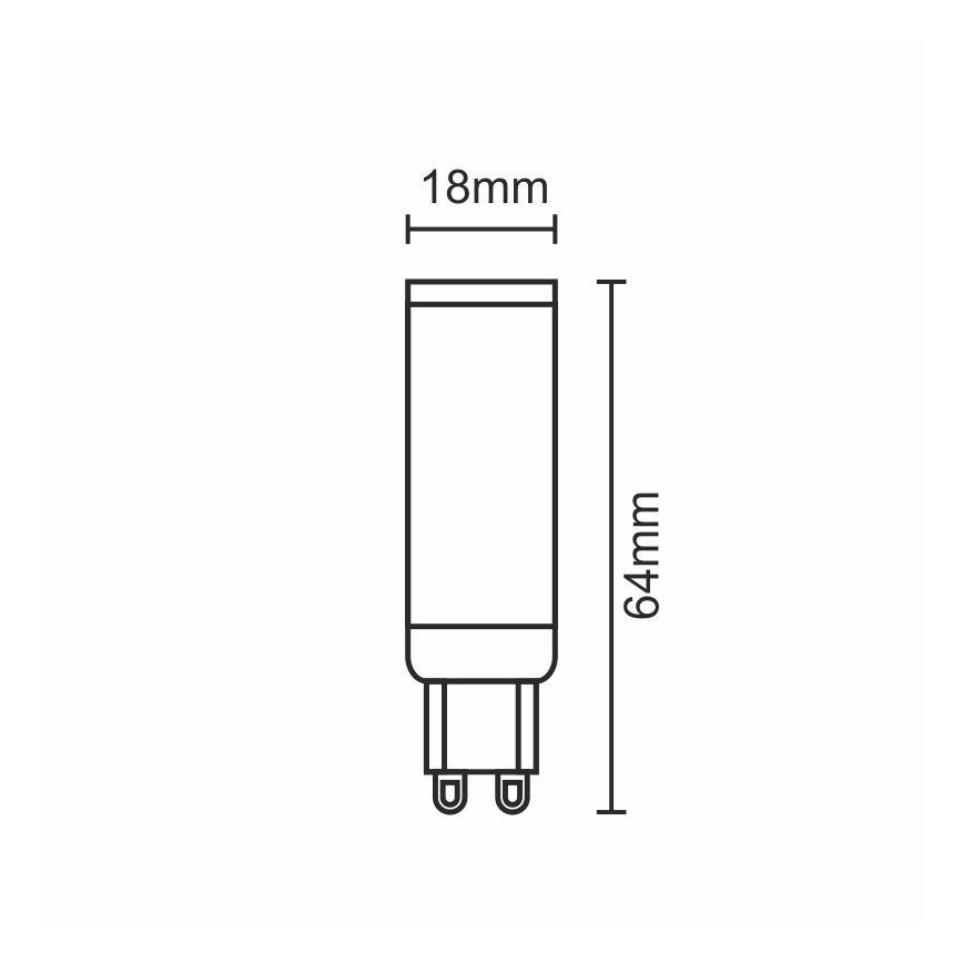Lâmpada LED G9/7W/230V 4000K